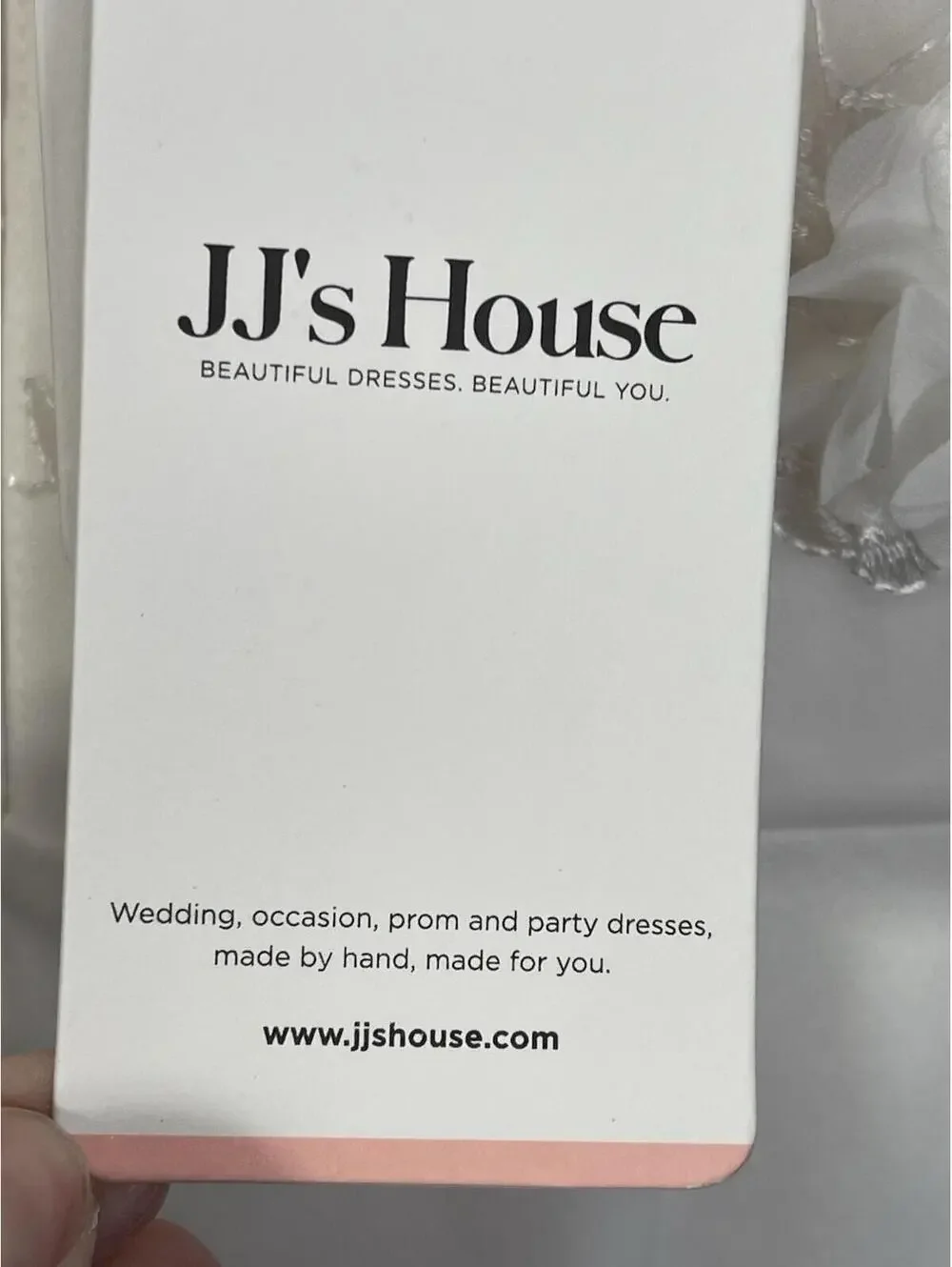 NWT JJ’s House White Bridal Jumpsuit With Sheer Floral Sleeves Back Zip Sz Small
